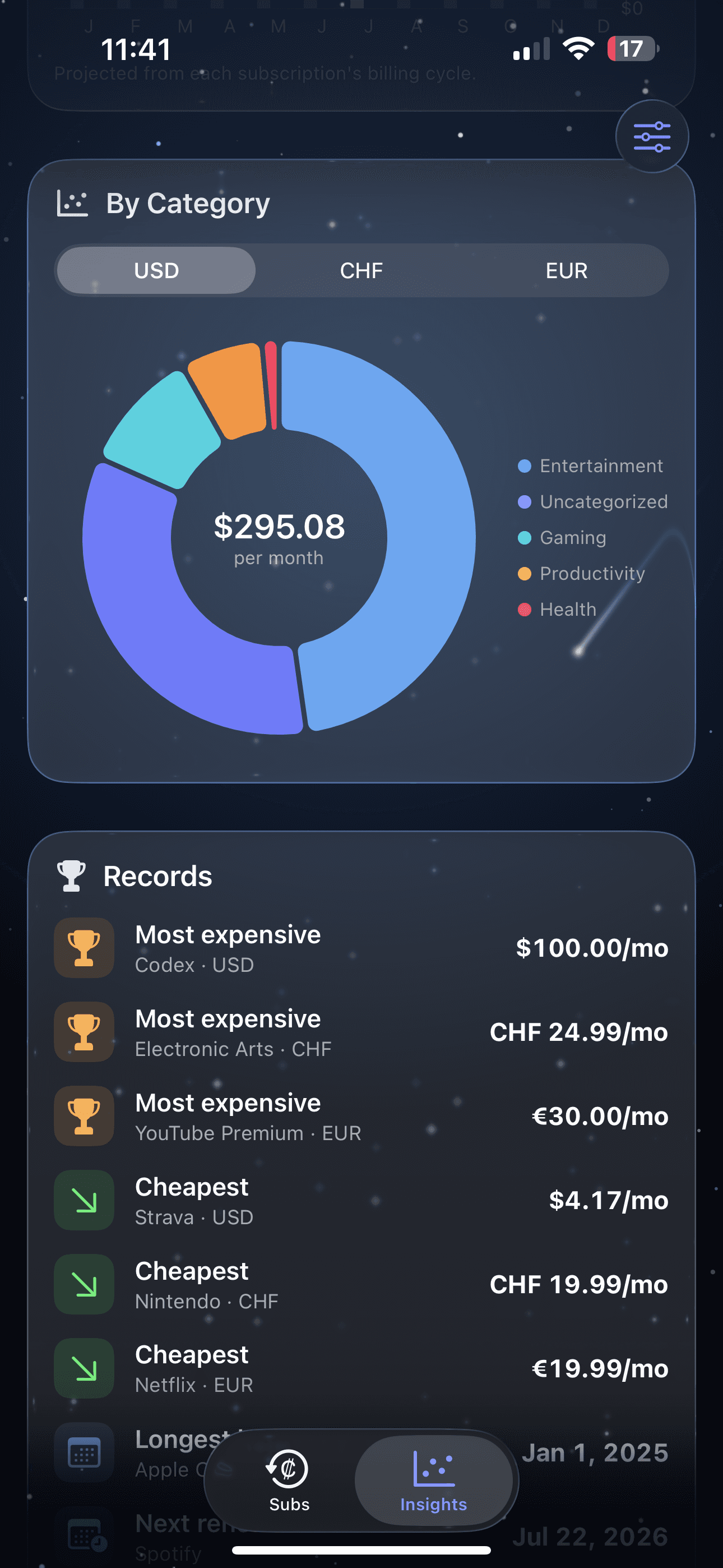 Gargantua left app screenshot